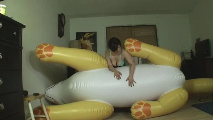 Leopard Inflate Ride & Fucking