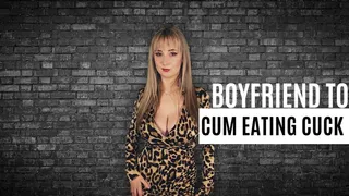 Boyfriend to cum eating cuckold