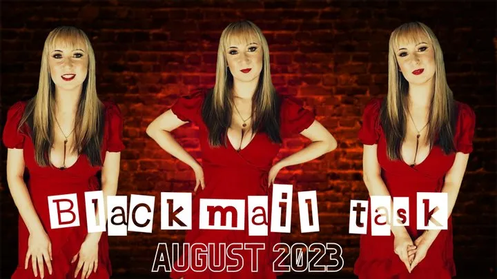 Blackmail task August 23