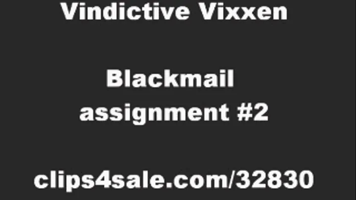 blackmail assignment 2