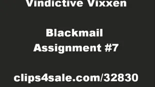 BLACKMAIL ASSIGNMENT #7