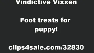 FOOT TREATS FOR PUPPY