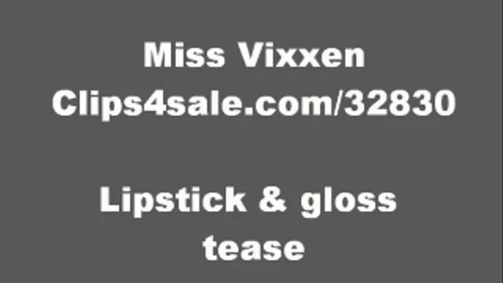 Lipstick & gloss teaser