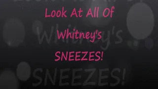 Look At All Of Miss Whitney Morgan's Sneezes!