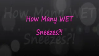 How Many Sloppy Wet Sneezes?