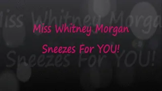 Miss Whitney Morgan Sneezes For You