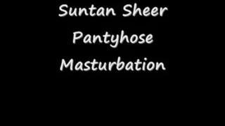 Suntan Sheer Pantyhose Masturbation