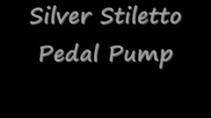 Silver Stiletto Pedal Pumping