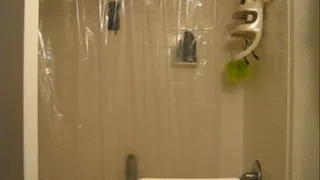 Caught singing in the shower!