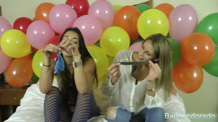 Jen and Nikki breast balloons