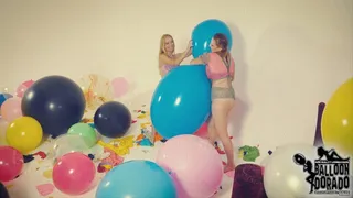 Pati and Regi - XXL Balloon Masspop Part 3 of 3