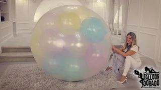 Cold Angel pump to pops 72 Inch Balloon and pops a lot of 17 Inch Balloons