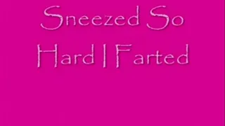 Sneezed sooo hard I farted!