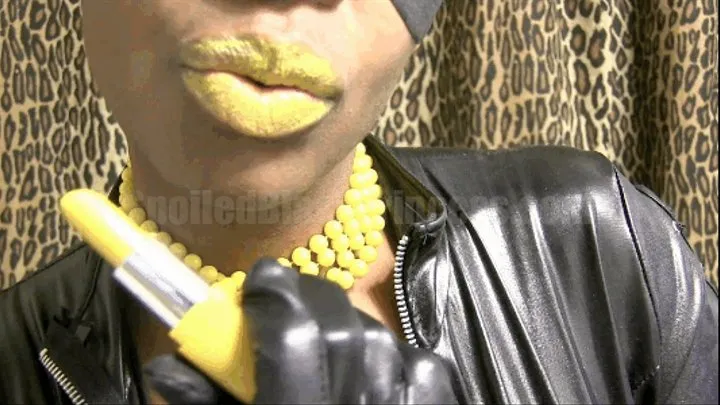 Latex Yellow Lips