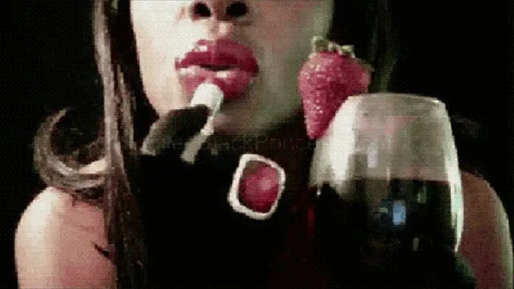 Strawberries & lipstick