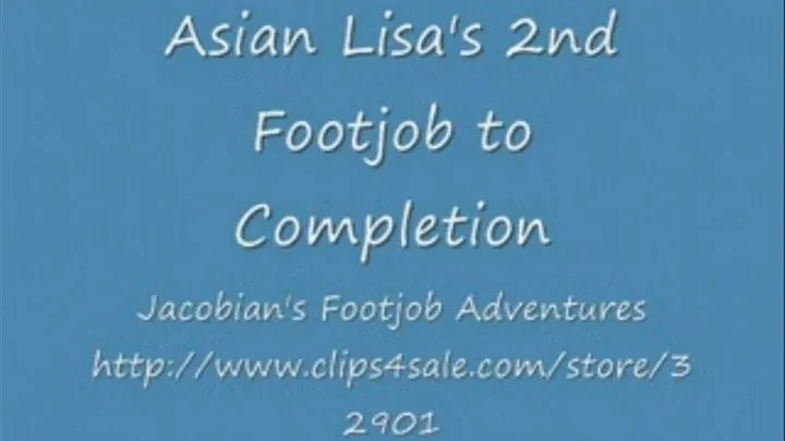 Lisa's 2nd Footjob Session