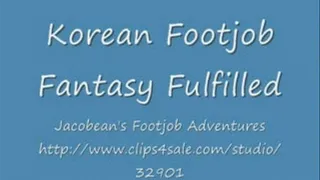 Korean Footjob Fantasy Fufilled