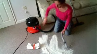 What a mess..... needs Vacuuming!