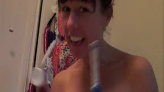 Toothbrush gag