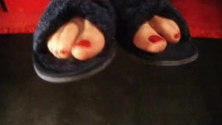 Open toe slippers