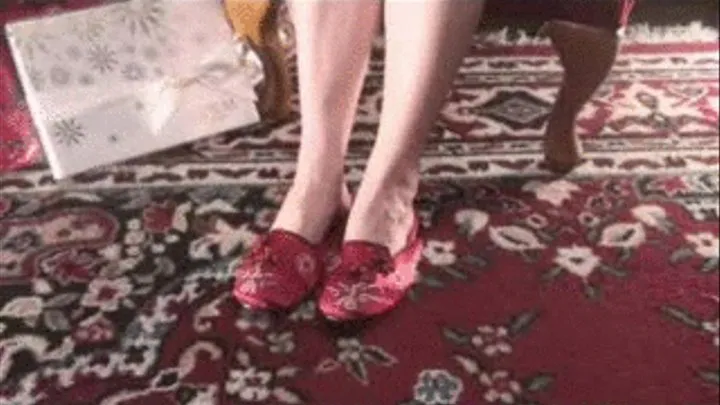 Chinese Christmas slippers