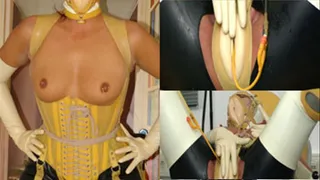 Rubberclinic: exam with mouthcunt mask catheter