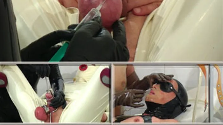 Kinky medical bdsm: scrotum injections