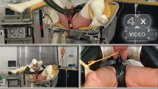 Assfuck with inserted catheter - kinky rubber fucking