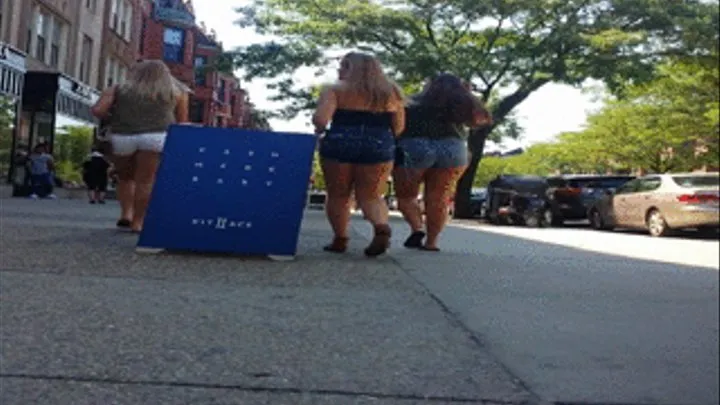 3 asses in shorts