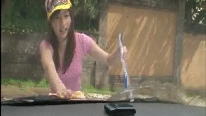 japanese woman car wash upskirts 6