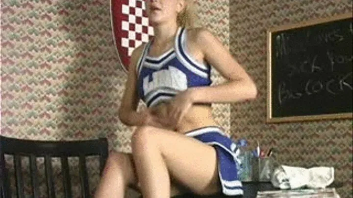 Blonde Cheerleader Masturbates HARD! Part 2 iPhone ready