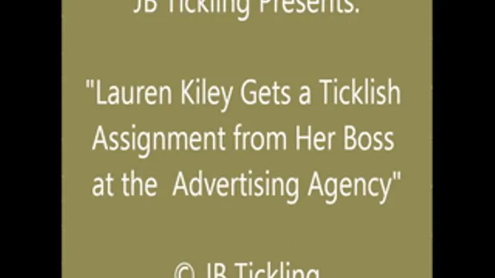 Lauren Kiley Tickled at the Ad Agency