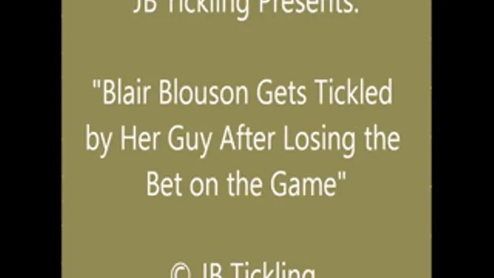 Blair Blouson Tickled for Losing a Bet - SQ