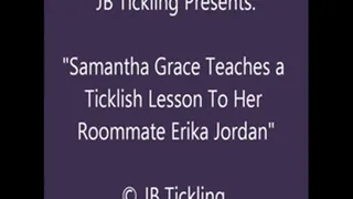 Samantha Tickles Her Roommate Erika