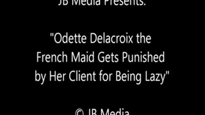 Odette the Lazy Maid Tickled