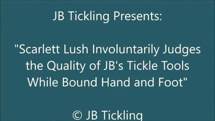 Scarlett Lush Helps Test Tickle Tools - SQ