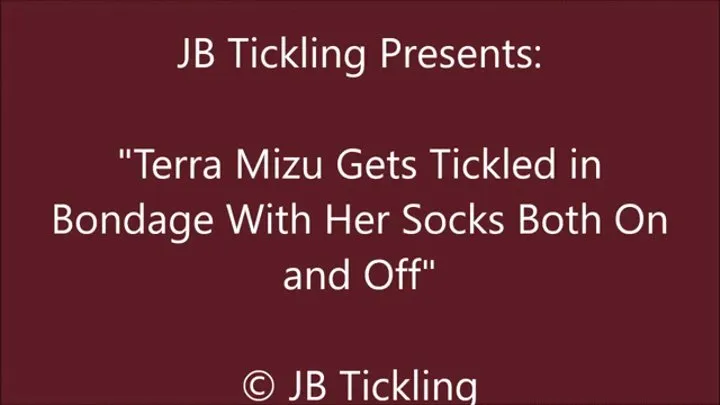 Terra Mizu Tickled in Sock Feet and Bare