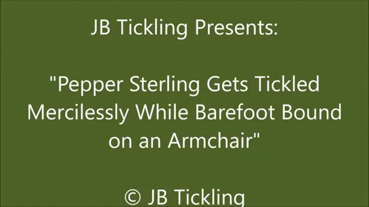 Pepper Sterling Tickled While Chairbound