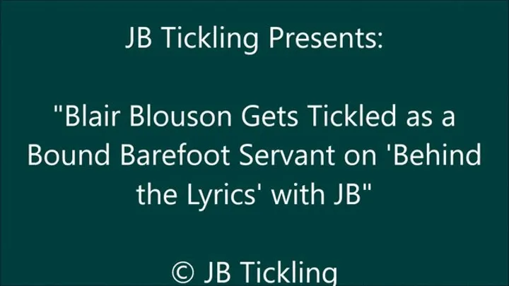 Blair Gets Tickled on Behind the Lyrics