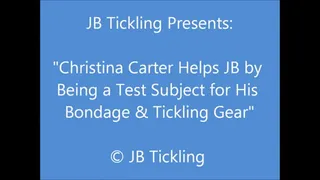 Christina Tickled Testing Bondage Gear