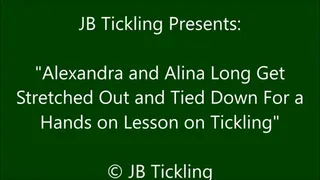 Alina and Alexandra Stretched Out for Tickling