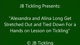 Alina and Alexandra Stretched Out for Tickling