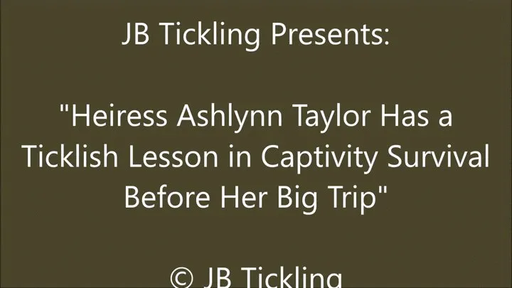 Ashlynn Taylor Tickled During Heiress Training