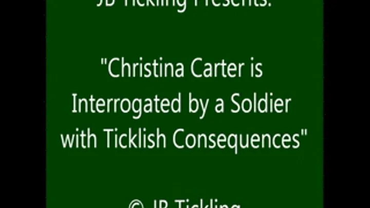 Christina Carter Tickled by a Soldier