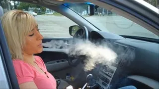 AMBER BLOWS SMOKE WITH PASSION