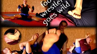 Foot Wrestler Goes Wild