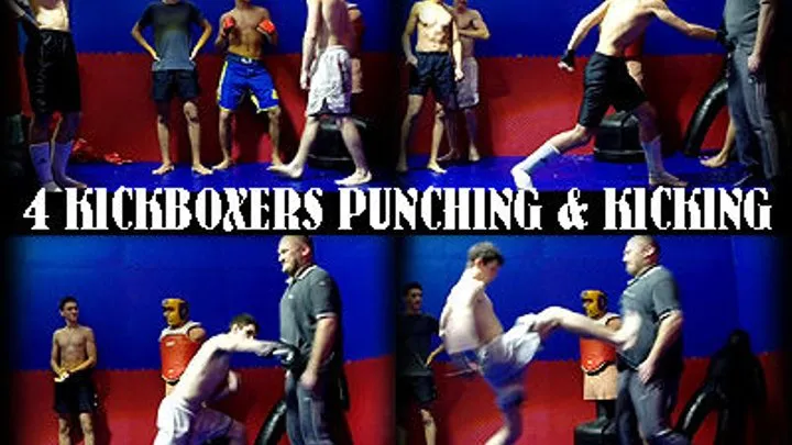 4Kickboxers Punching and Kicking