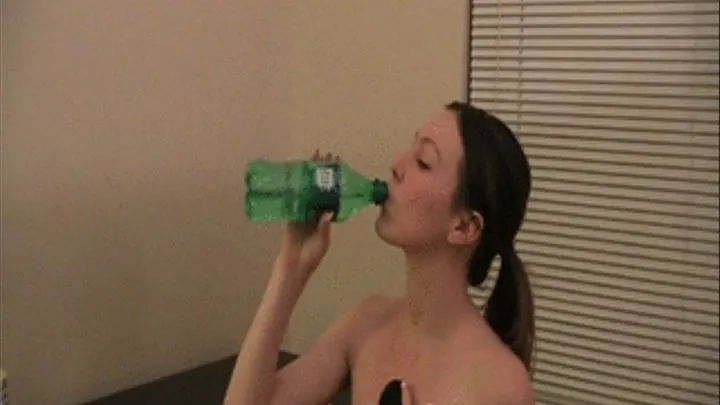 STACY SWALLOWS DIFFERENT LIQUIDS AND FOODS AND RECORDS HER LOUD GULPING SOUNDS WITH A SPECIAL MICROPHONE