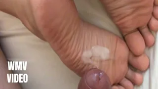 He fucked my wrinkled soles while I rested!