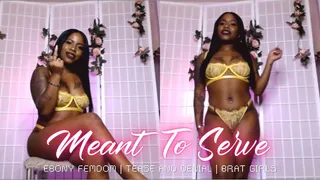 Meant to Serve